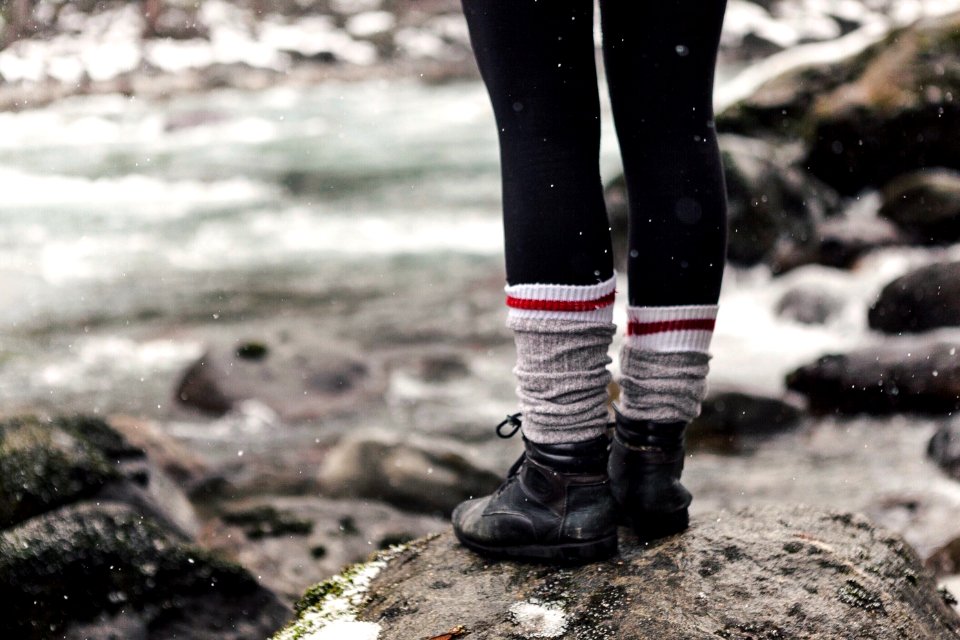Boots on a rock 