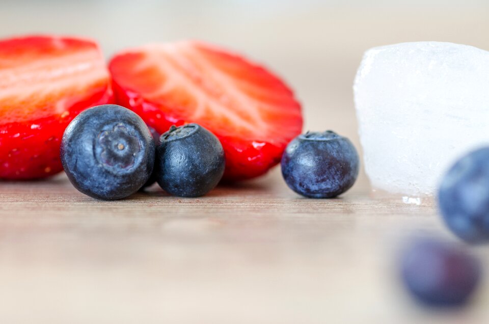 Blue blueberry fruit