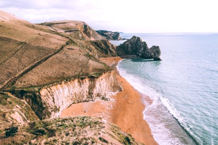 Coastline drone view photo