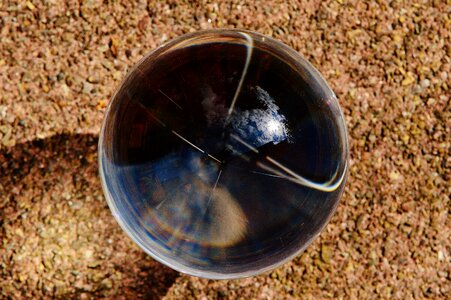 Ball round glass photo