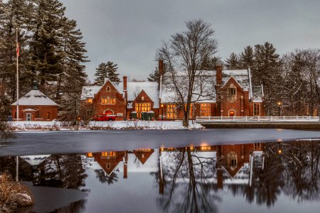 Cozy evening at the lake 