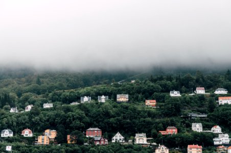 Delightful houses on a slope 