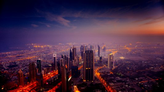 Dubai at sunrise 