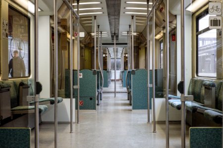 Empty subway car 