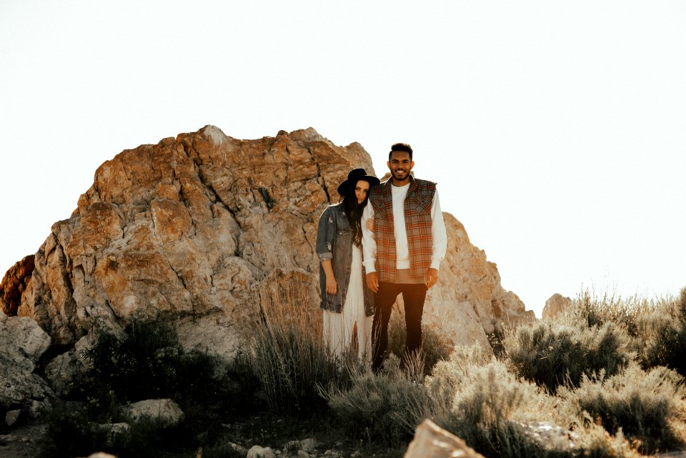 Engaged In the Desert 