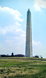 Grass lawn washington monument photo