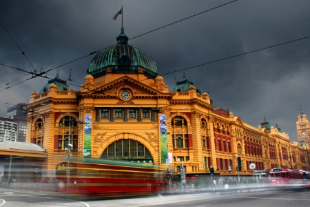 Flinders Street, Melbourne, Australia photo