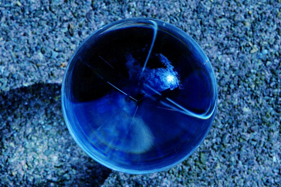 Ball round glass photo