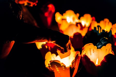 Glowing Paper Lanterns photo