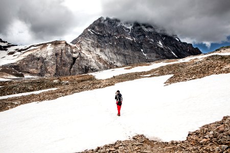 Hiking in the Swiss Alps 