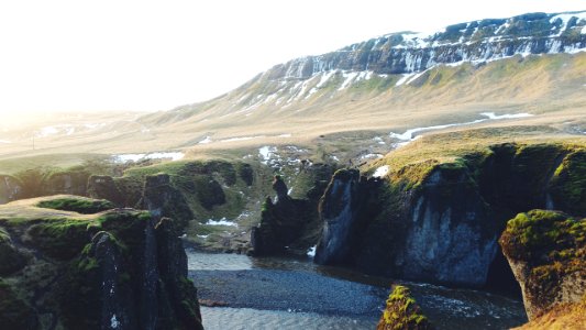Icelandic mountain river 