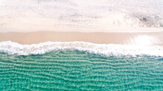 Ocean waves drone view 