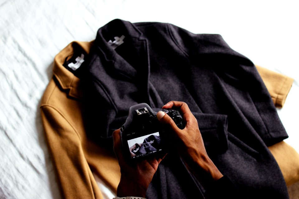 Photographing coats 