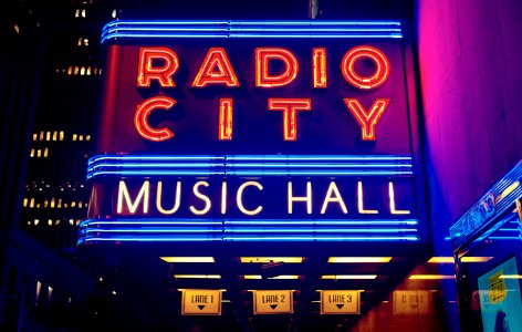 Radio City Music Hall neon 