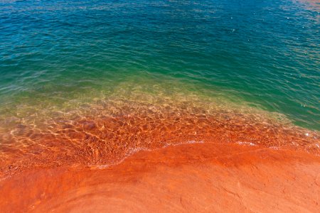 Red sand shore photo