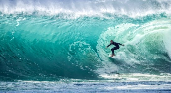Riding the North Beach waves 