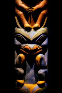 Scary totem in museum 