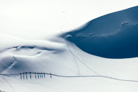 Snow surface in Chamonix