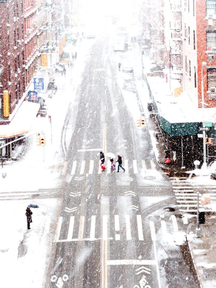 Snowstorm in New York 