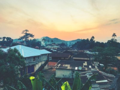 Sunset over Makeni, Sierra Leone 