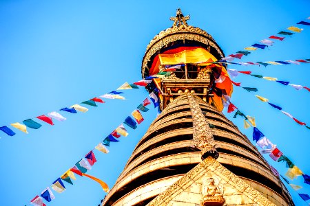 Swayambhu Maha Chaitya, Kathmandu, Nepal photo