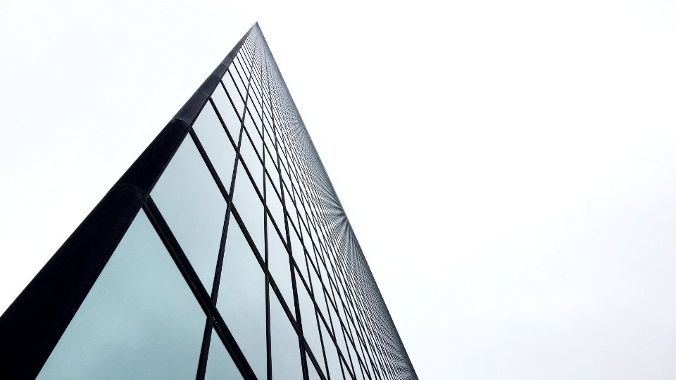 Tall building and dark lines 