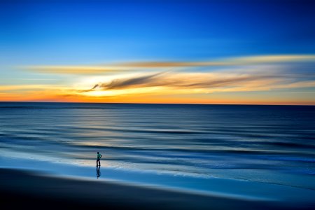 Tel Aviv- Yafo beach sunset photo