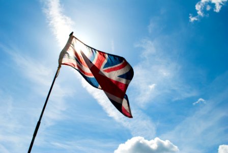 Union Flag in the wind. 