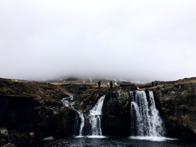 Waterfalls in Kirkjufell photo
