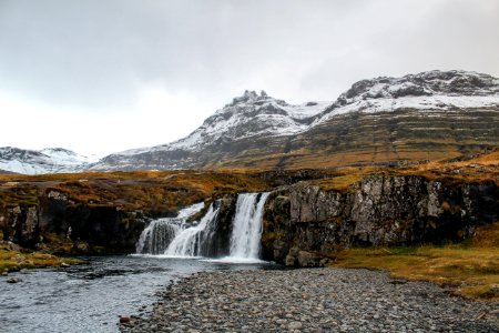 Waterfall in Iceland photo