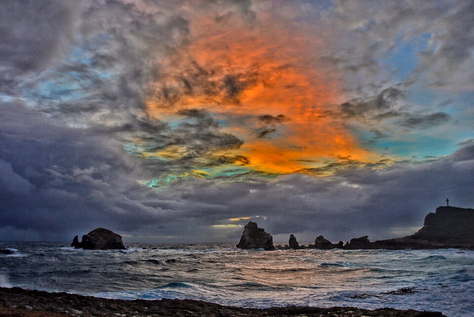 Ocean sunrise sun