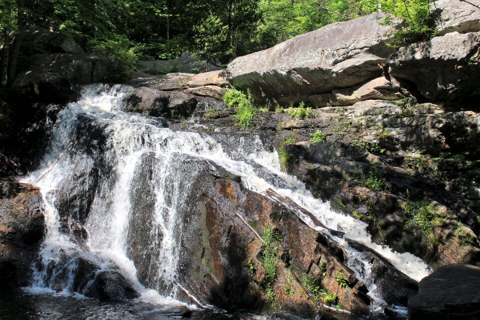 Milford nh rocks water fall