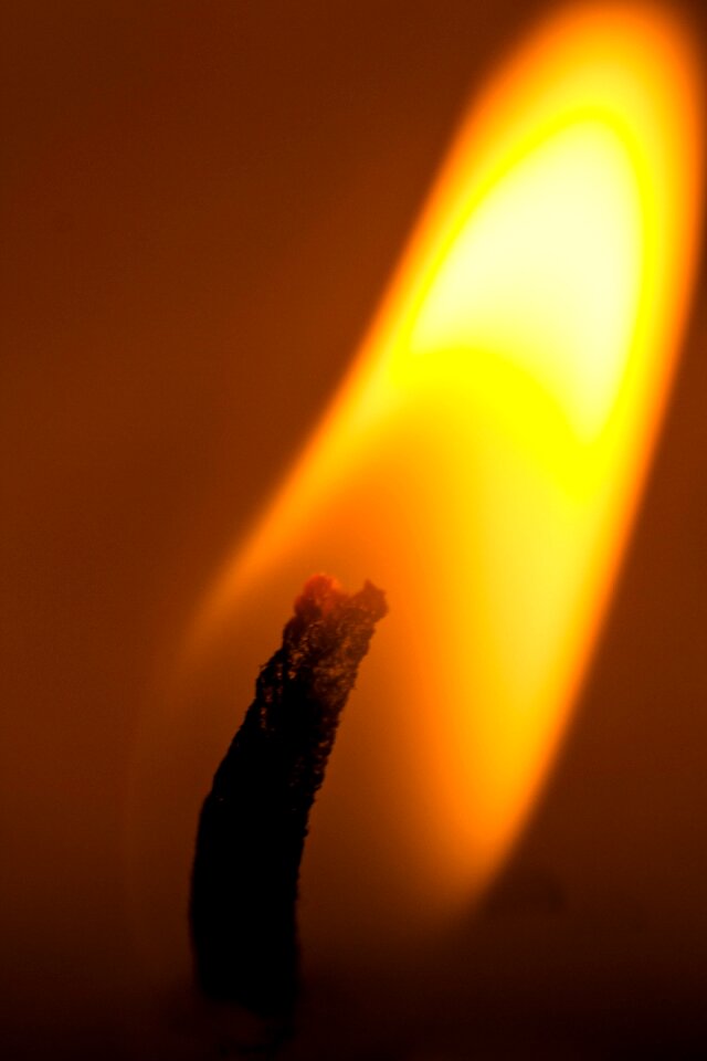 Wick wax candle light