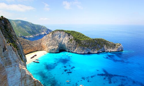Coast beach blue