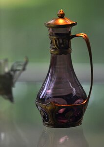 Carafe art nouveau glass mug