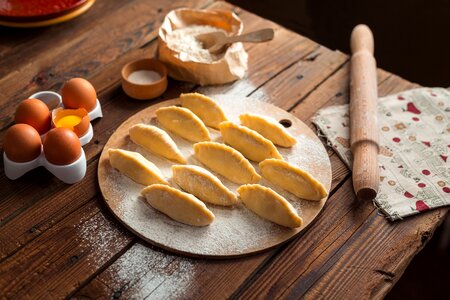 Pelmeni cook food photo