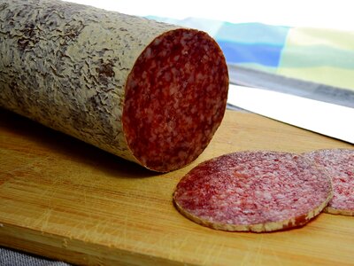 Salami sausage meat