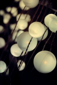Free stock photo of balls, lights, spheres photo
