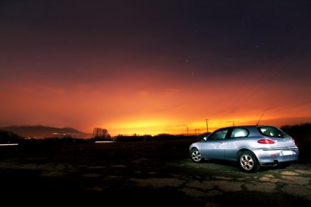 Free stock photo of car, dawn, night photo