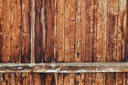 Brown Wooden Plank Fence photo