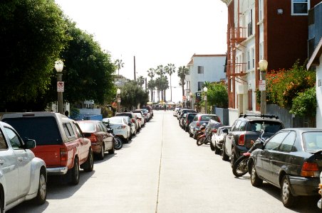 Vehicles Parked on Sidewalk