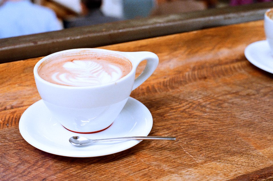 White Ceramic Cup With Saucer photo