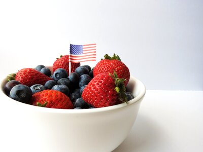Berries america flag photo