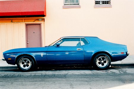 Blue Ford Mustang Coupe photo