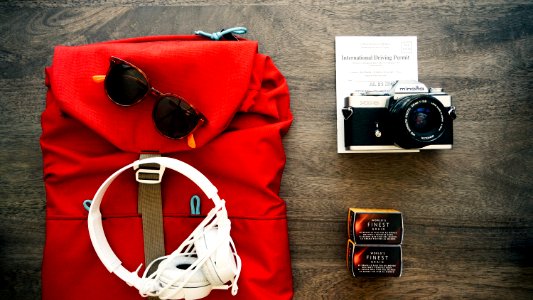 Free stock photo of backpack, clothes, objects photo