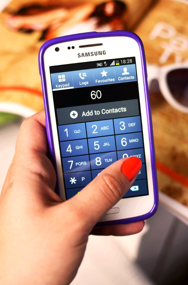 White Samsung Android Smartphone