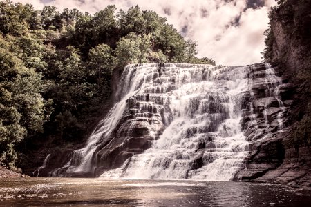 Time-lapse Photography of Waterfalls photo