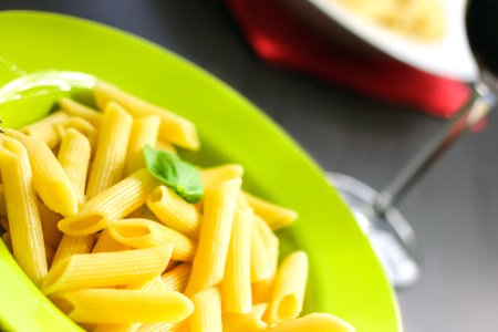 Yellow Macaroni in Bowl