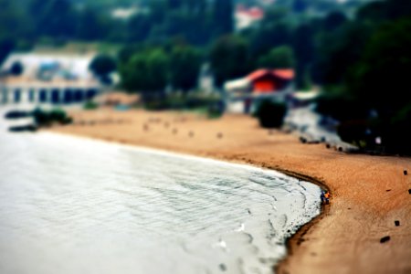 Tilt-shift: beach photo