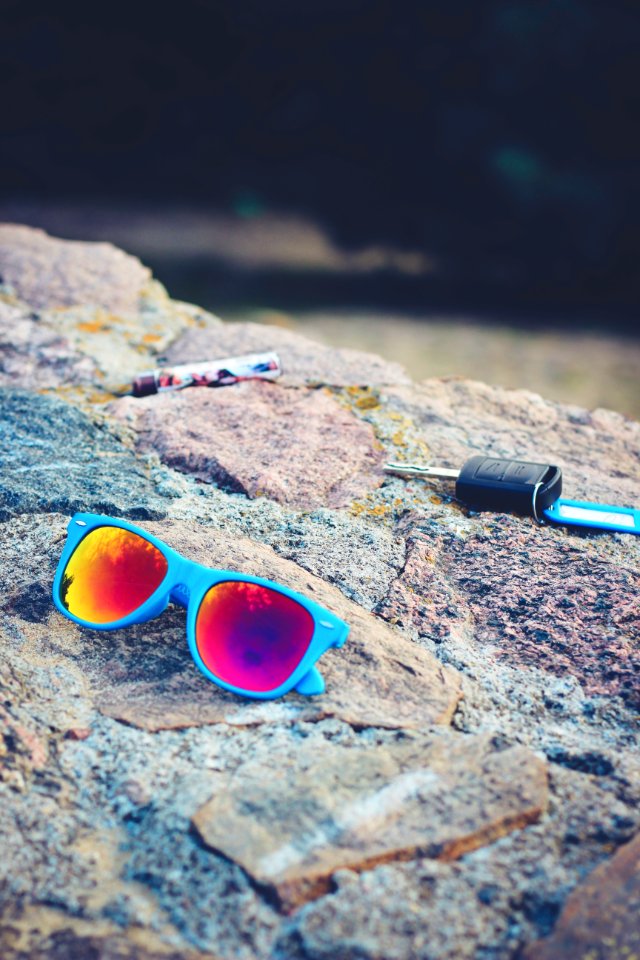 Sunglasses and car keys